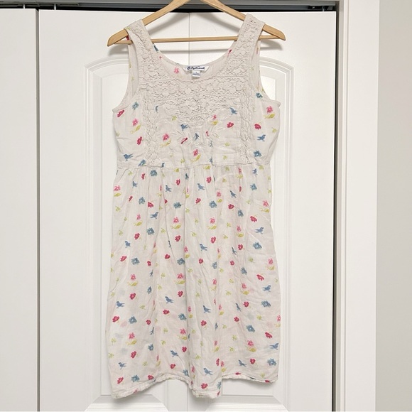 April Cornell Ivory Floral Cotton Dress S - Picture 2 of 6